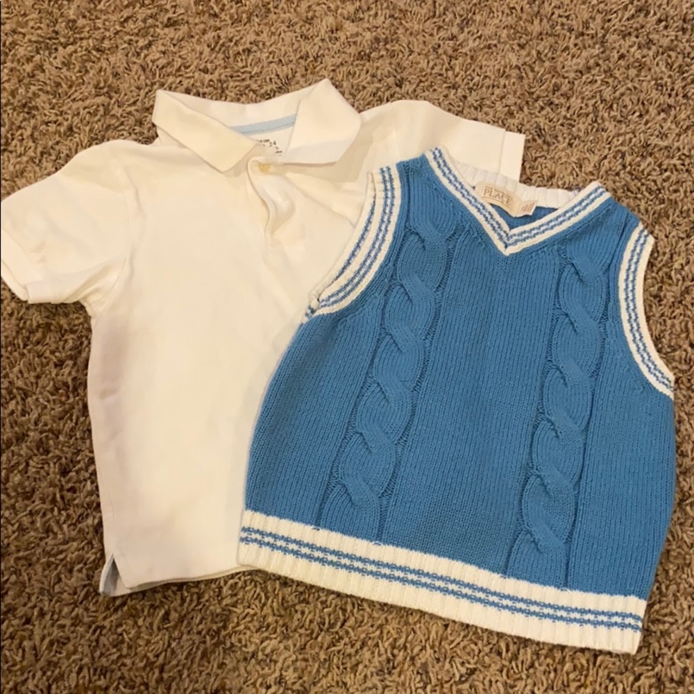 Children’s Place dressy/Easter polo & sweater vest
